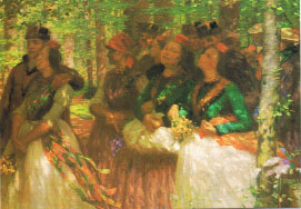 Carl Bantzer, Waldspaziergang, 1913