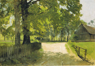 Georg Bernhard Müller vom Siel, Dorfstraße, um 1905